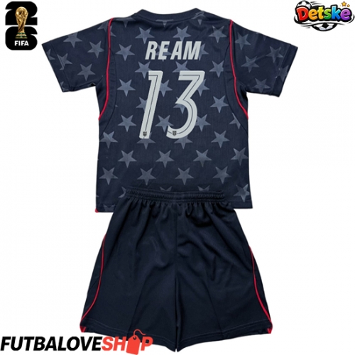 Dres Spojené štáty Tim Ream #13 Preč pre deti MS 2026 Krátky Rukáv (+ trenírky)